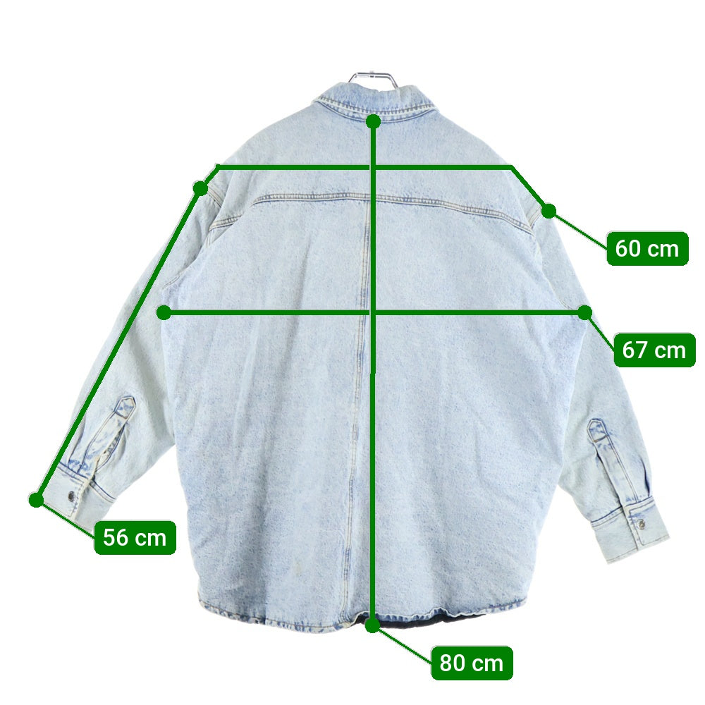 ALEXANDER WANG(アレキサンダーワン) Padded Denim Jacket 裏地キルティング オーバーサイズ デニムジャケット インディゴ