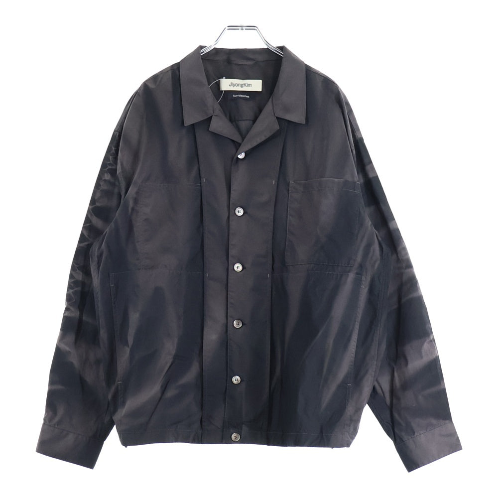 JIYONGKIM(ジヨンキム) 25SS Sun-Bleached Over Shirt サンブリーチ 長袖シャツ グレー JK25SSOU06