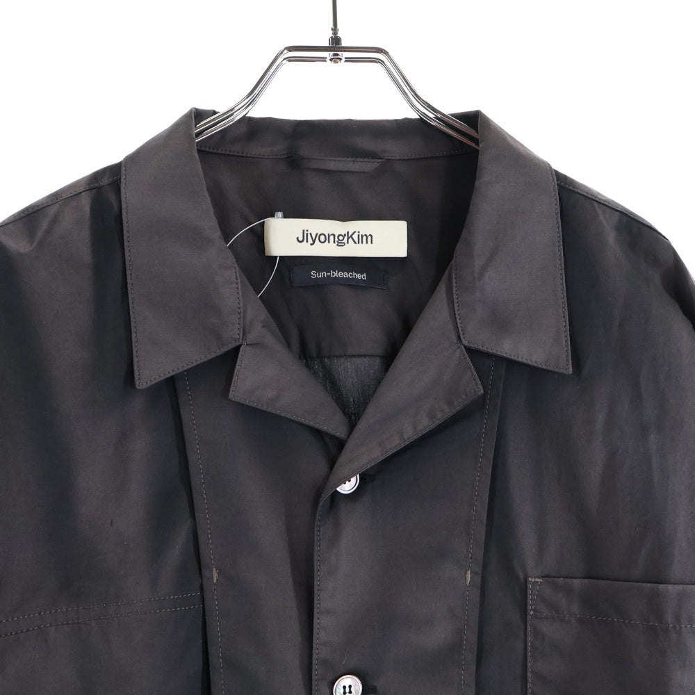 JIYONGKIM(ジヨンキム) 25SS Sun-Bleached Over Shirt サンブリーチ 長袖シャツ グレー JK25SSOU06