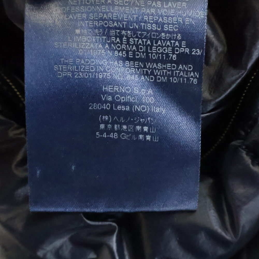 HERNO(ヘルノ) NYLON DOWN JACKET ナイロンダウンジャケット ブラック PI0423U-12194-9200