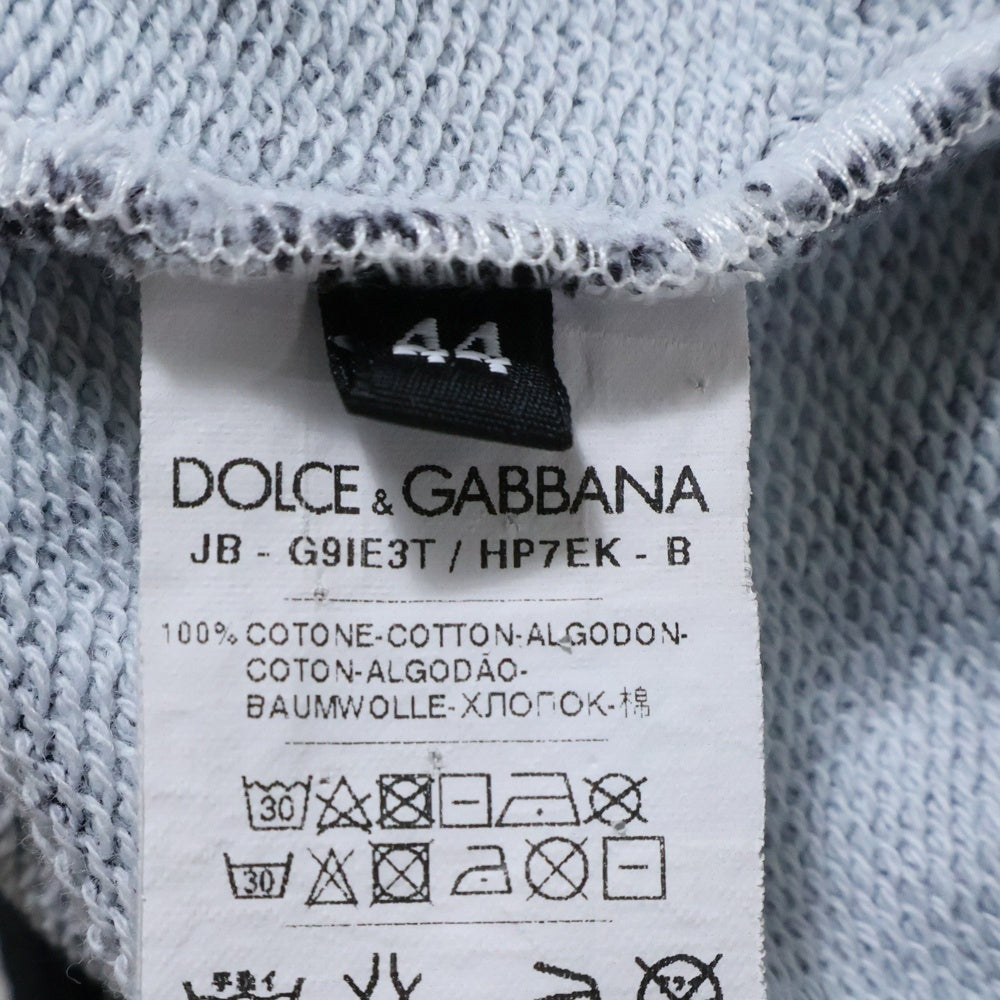 DOLCE & GABBANA(ドルチェアンドガッバーナ) Zebra Palm Tree Print Sweatshirt ゼブラパームツリープリントスウェットシャツ ブラック/ホワイト G9IE3T