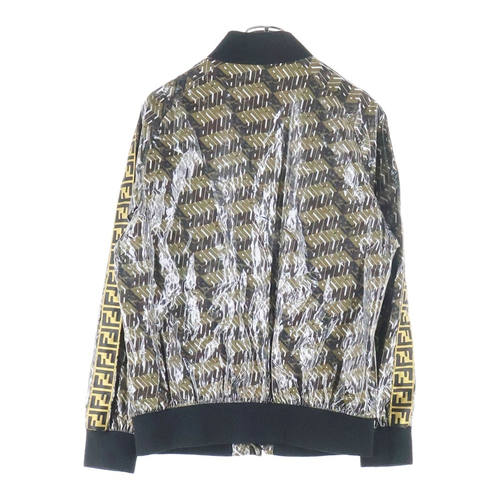 FENDI(フェンディ) BLUSON JACKET ブルゾンジャケット 総柄 FFストライプ ブラウン/ブラック FW0126 A901