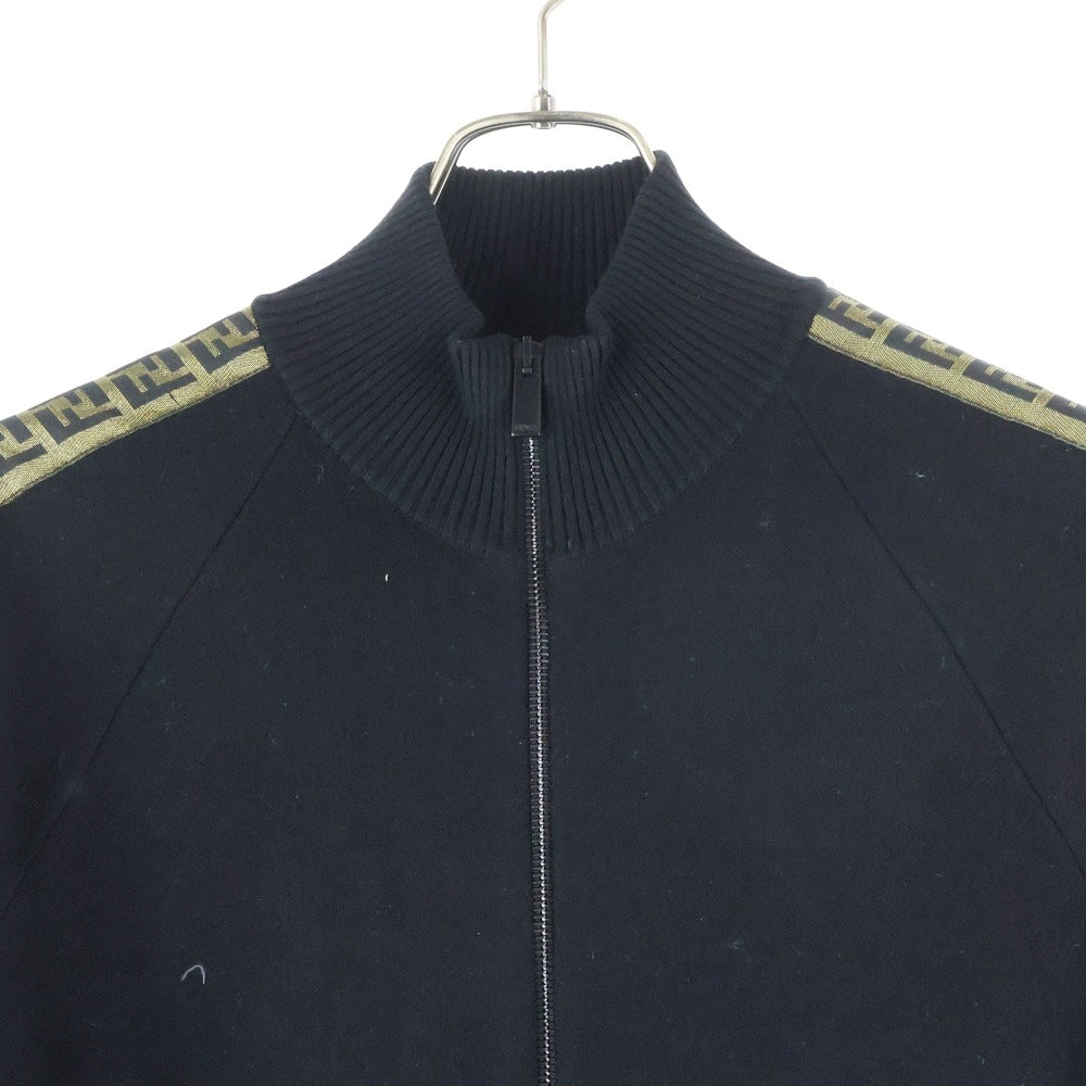 FENDI(フェンディ) WOOL TRACK JACKET ウールトラックジャケット FFサイドライン ブラック FAE532