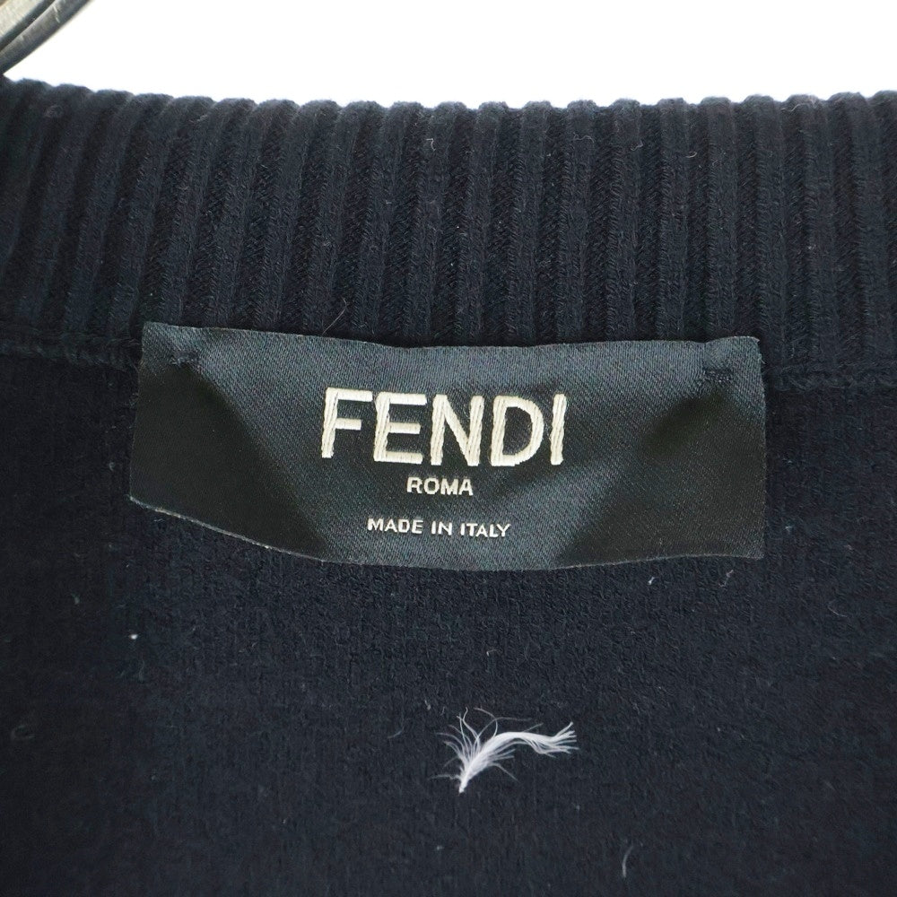 FENDI(フェンディ) WOOL TRACK JACKET ウールトラックジャケット FFサイドライン ブラック FAE532
