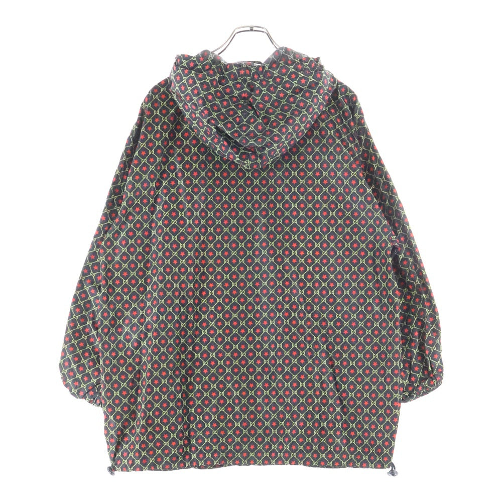 GUCCI(グッチ) GGスター ウインドブレイカー 総柄ジャケット レッド/ブラック 574201 ZABVU