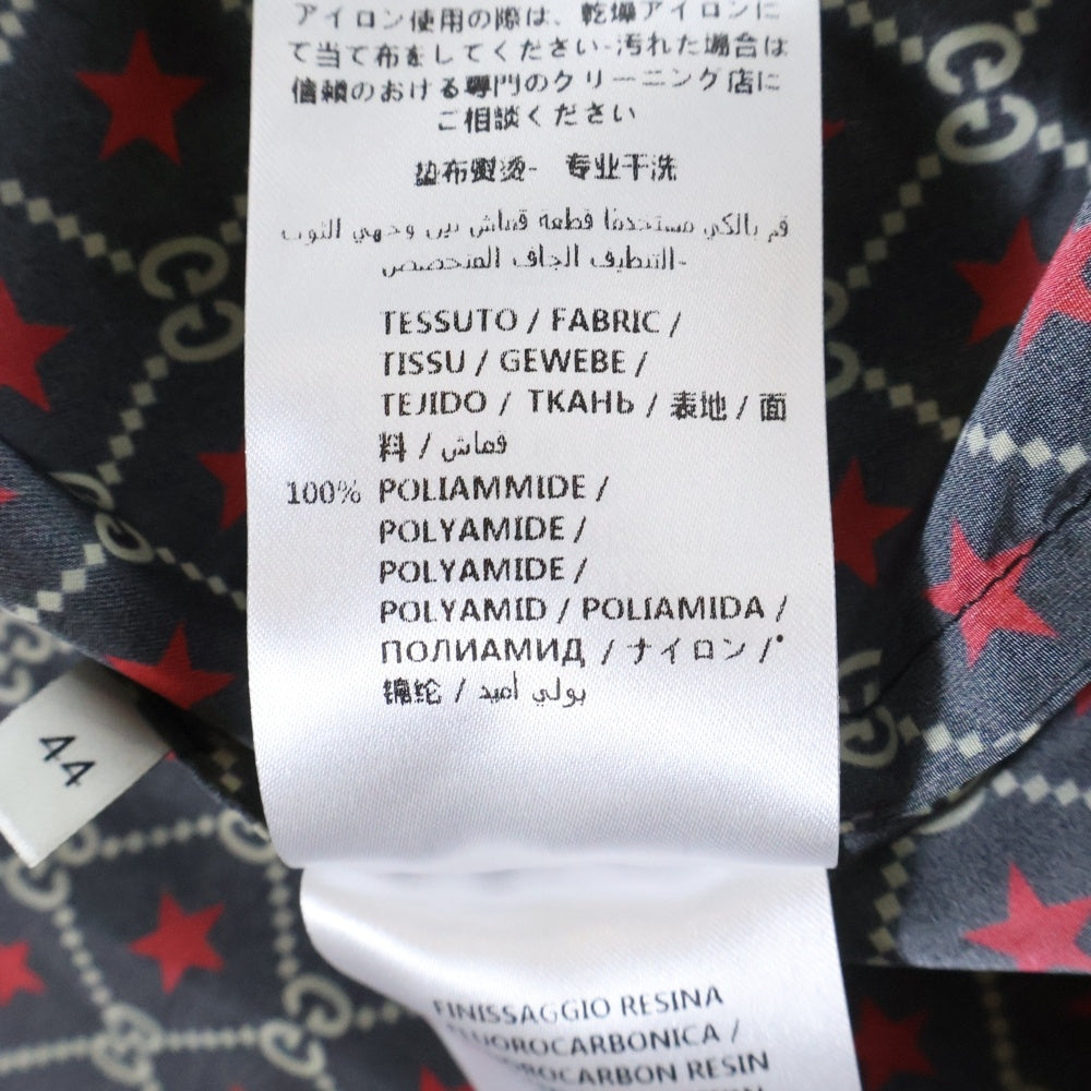 GUCCI(グッチ) GGスター ウインドブレイカー 総柄ジャケット レッド/ブラック 574201 ZABVU