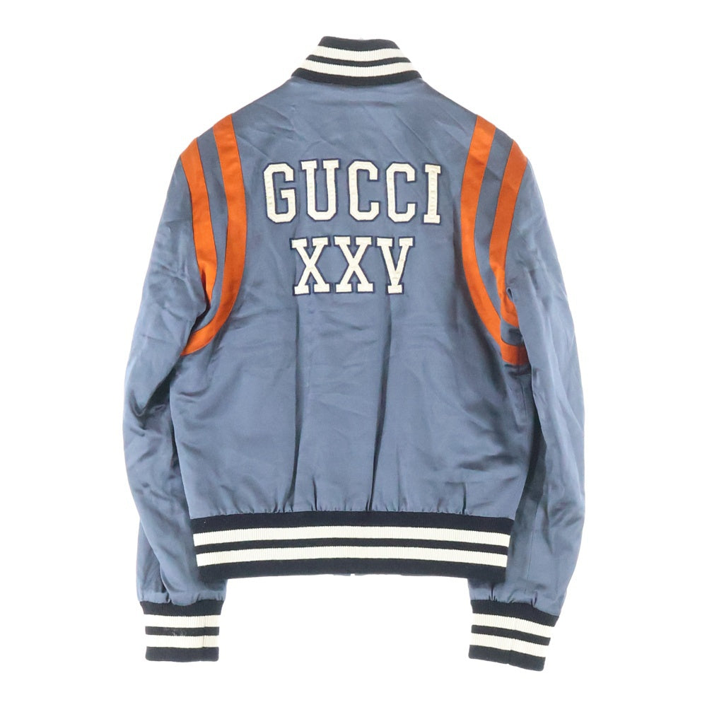 GUCCI(グッチ) LA Angels Varsity Jacket LAエンジェルス ヴァーシティジャケット グレー/オレンジ 543589 Z465M