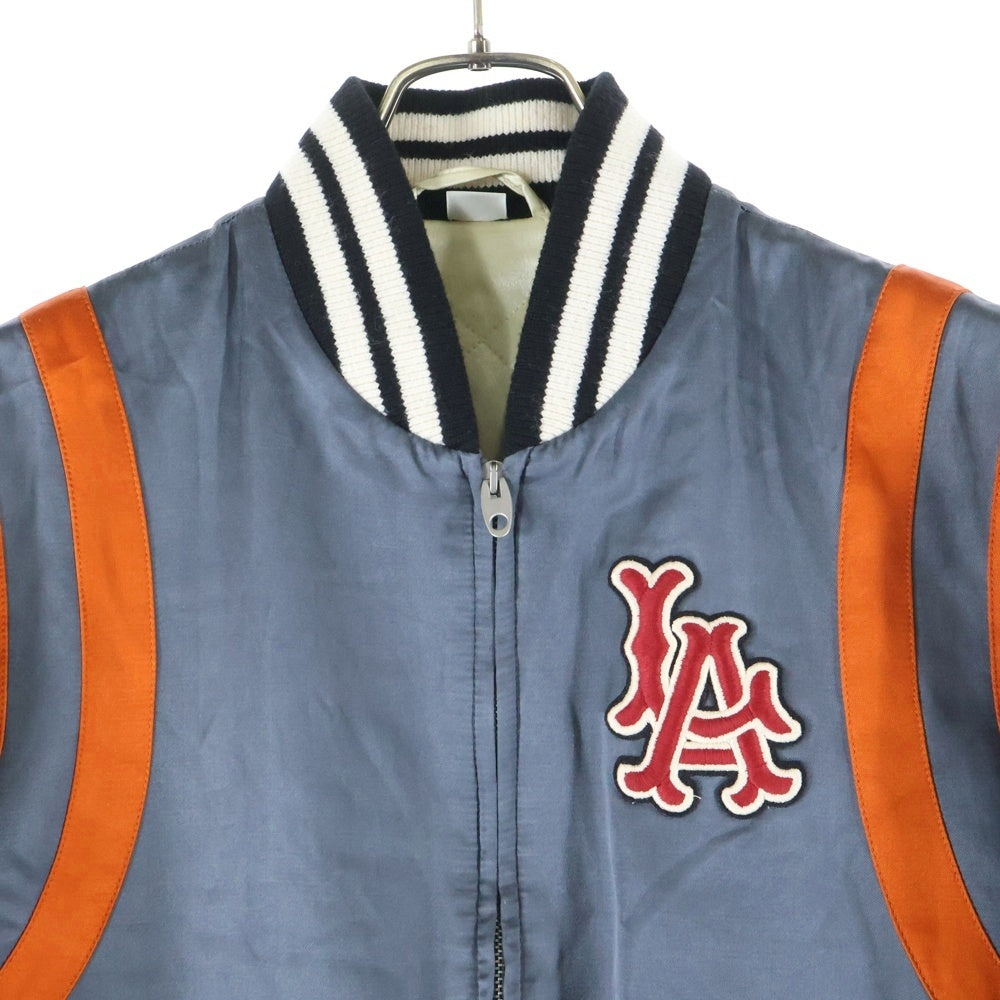 GUCCI(グッチ) LA Angels Varsity Jacket LAエンジェルス ヴァーシティジャケット グレー/オレンジ 543589 Z465M