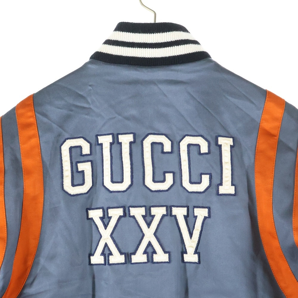 GUCCI(グッチ) LA Angels Varsity Jacket LAエンジェルス ヴァーシティジャケット グレー/オレンジ 543589 Z465M