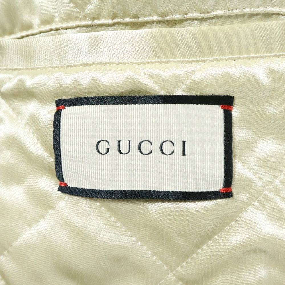 GUCCI(グッチ) LA Angels Varsity Jacket LAエンジェルス ヴァーシティジャケット グレー/オレンジ 543589 Z465M