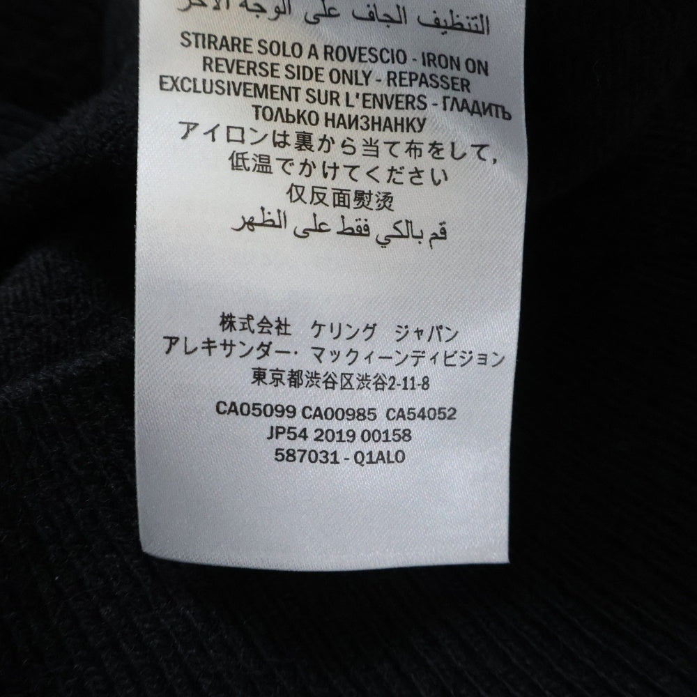 Alexander McQueen(アレキサンダーマックイーン) Skull Wool Sweater スカル ウール ニットセーター ブラック 587031‐Q1ALO