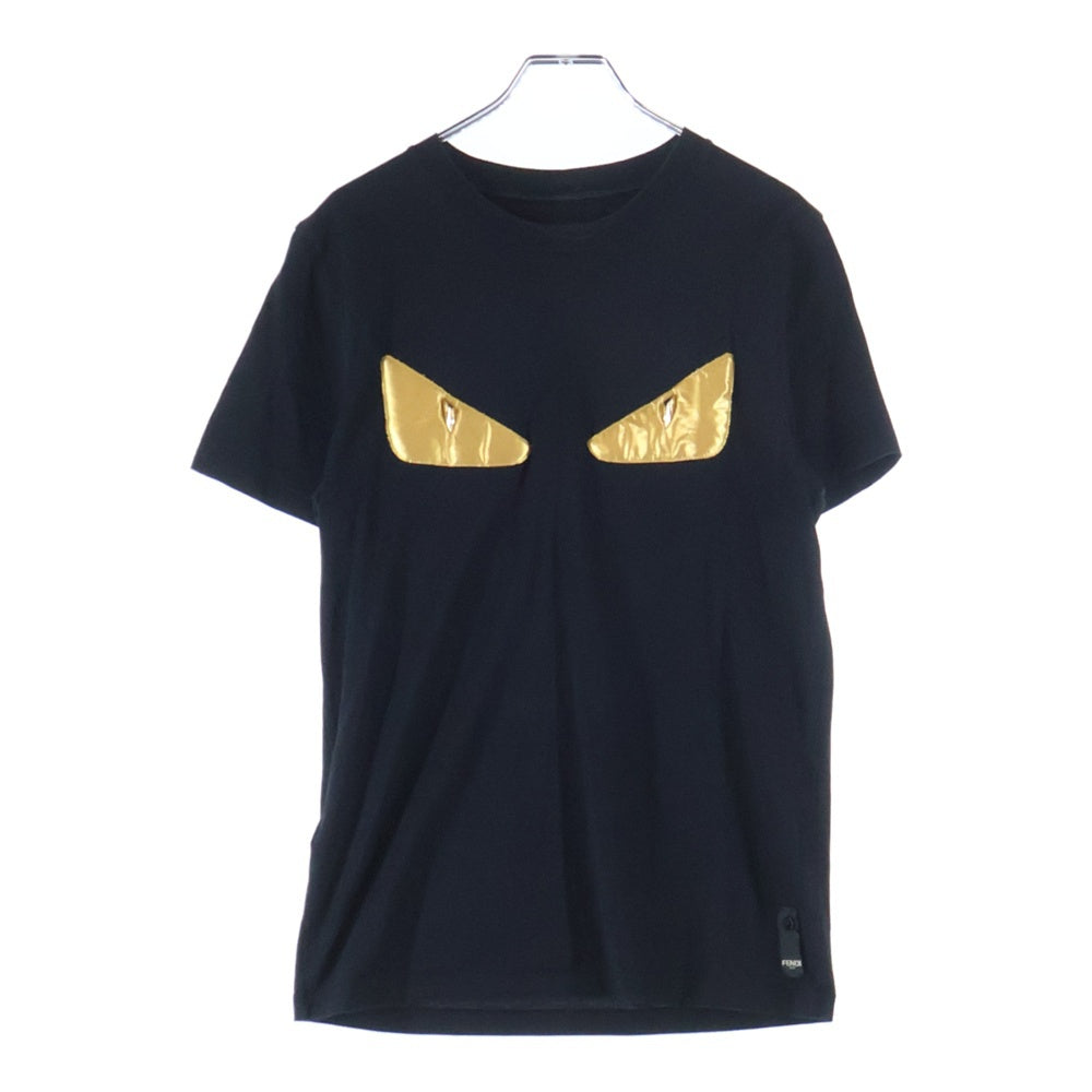 FENDI(フェンディ) GOLD BUG EYES ゴールドバグアイズ 半袖Tシャツ カットソー ブラック FY0895 A3LW
