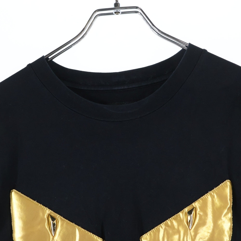 FENDI(フェンディ) GOLD BUG EYES ゴールドバグアイズ 半袖Tシャツ カットソー ブラック FY0895 A3LW