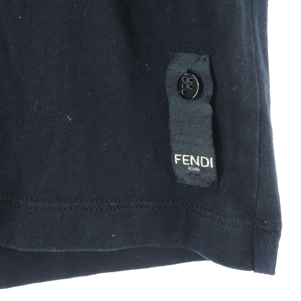 FENDI(フェンディ) GOLD BUG EYES ゴールドバグアイズ 半袖Tシャツ カットソー ブラック FY0895 A3LW
