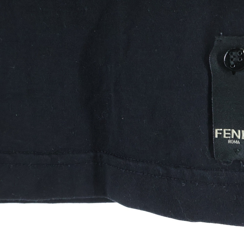 FENDI(フェンディ) ROMA AMOR TEE ローマ アモール 半袖Tシャツ カットソー ブラック FY0894 A906