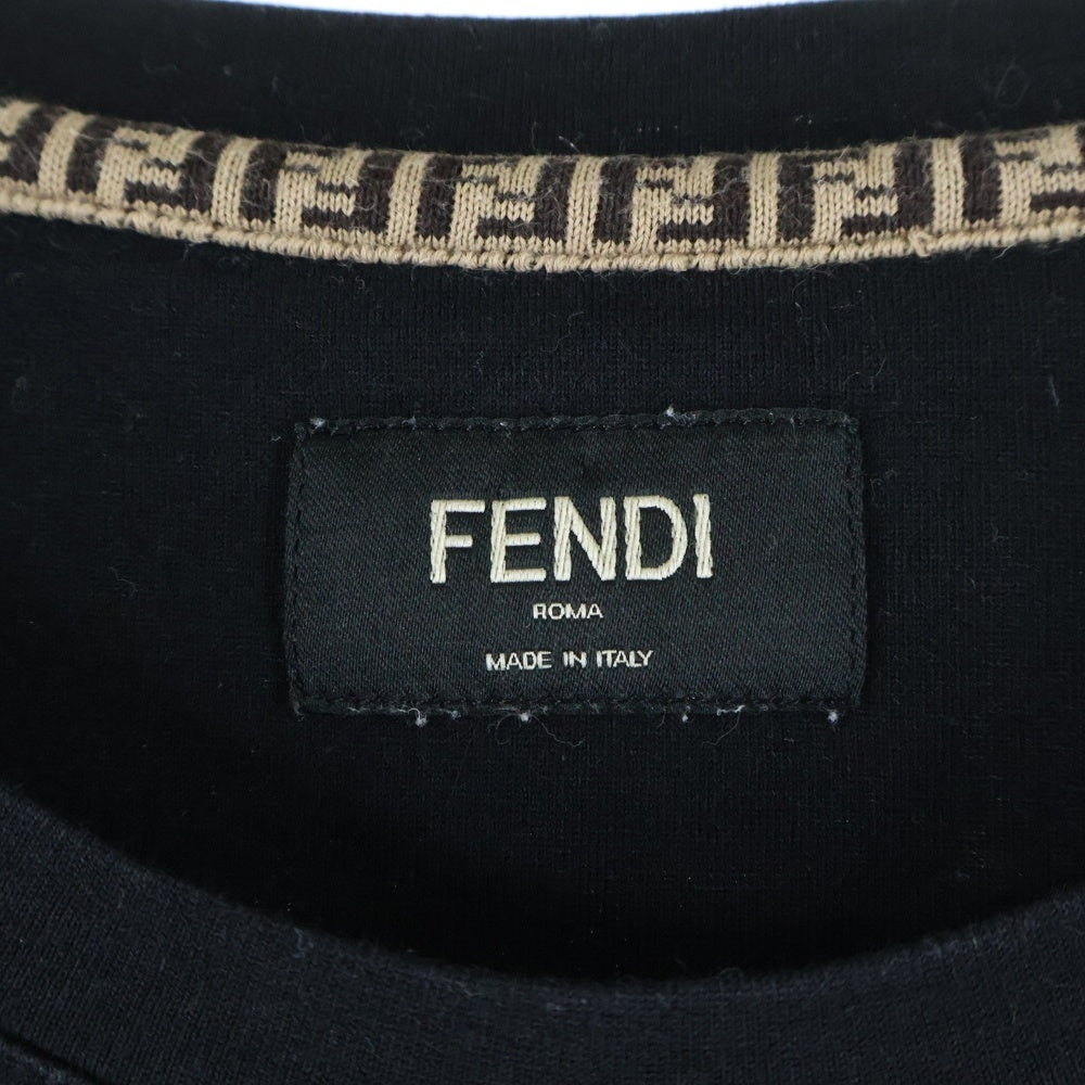 FENDI(フェンディ) ROMA AMOR TEE ローマ アモール 半袖Tシャツ カットソー ブラック FY0894 A906