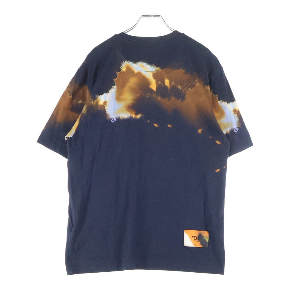 FENDI(フェンディ) フロントロゴ 半袖Tシャツ カットソー ネイビー FY0936 AN2B