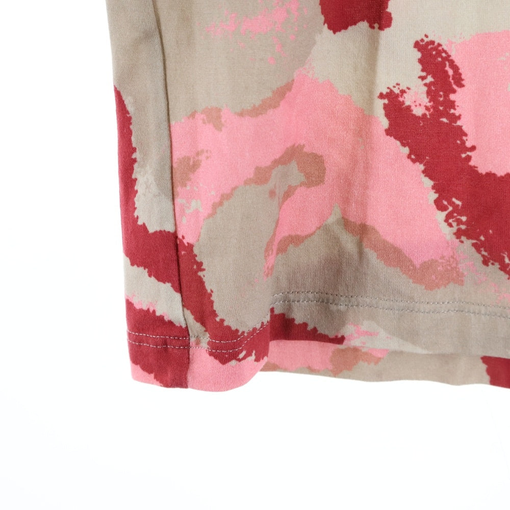 VALENTINO(ヴァレンティノ) CAMO カモフラ柄 半袖Tシャツ カットソー レッド/グレー RV2MG00SPBB