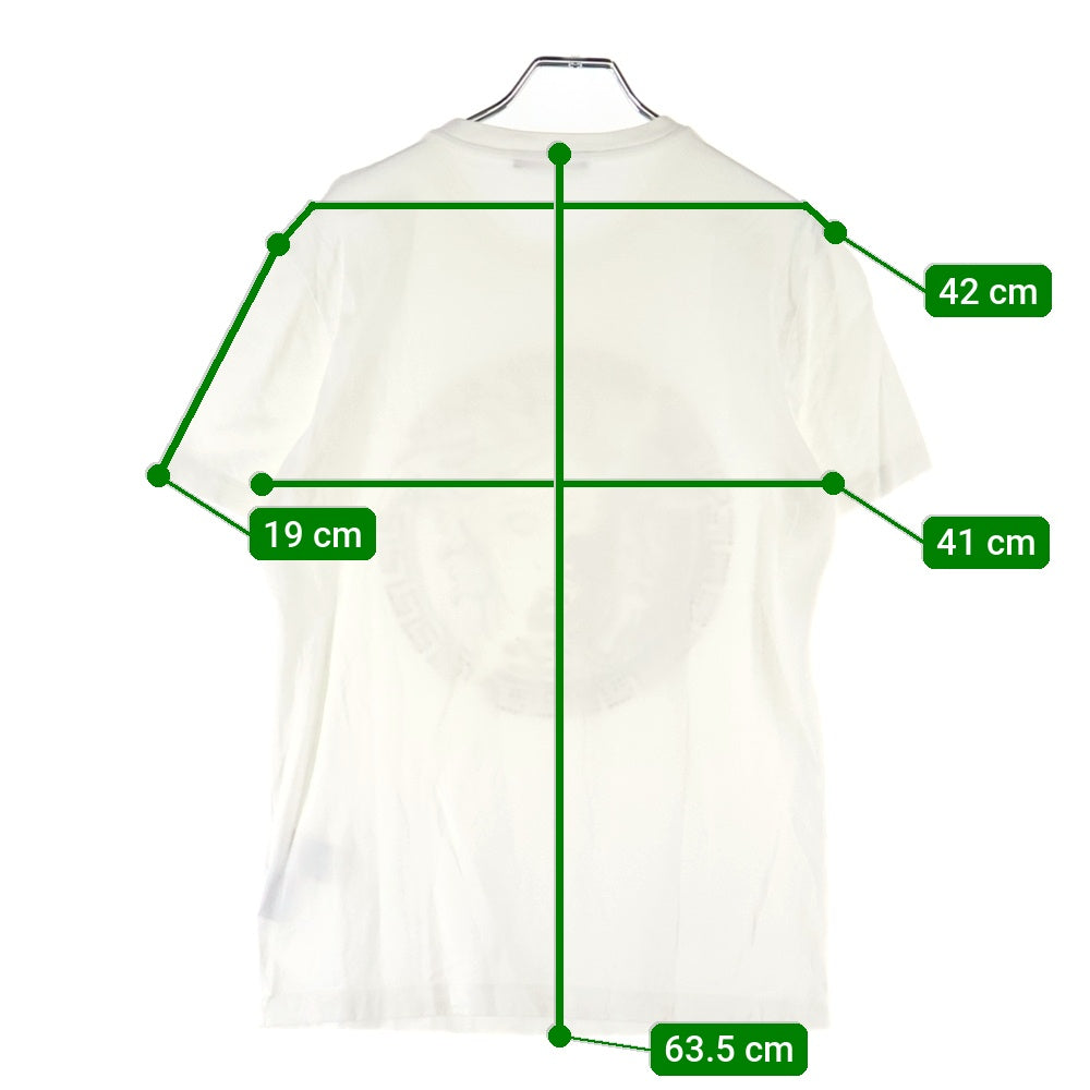 VERSACE(ヴェルサーチ) ラインストーンデザイン 半袖Tシャツ カットソー ホワイト