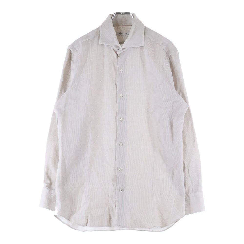 Loro Piana(ロロピアーナ) COTTON SHIRTS コットン 長袖シャツ ベージュ FAI4963