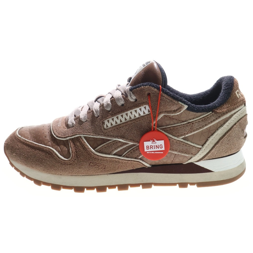 White Mountaineering(ホワイトマウンテニアリング) ×REEBOK CLASSIC LEATHER ×リーボック クラシックレザー ローカットスニーカー ブラウン US8/26.0cm 100233214