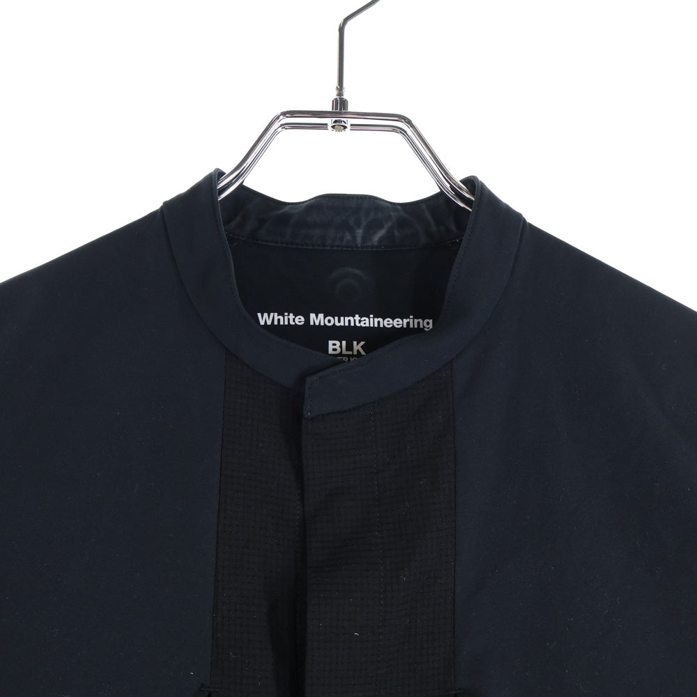 White Mountaineering(ホワイトマウンテニアリング) 25SS MID GUSSET SLEEVE WIDE SHIRT ミッド ガゼット スリーブ ワイド シャツ ブラック BK2571101
