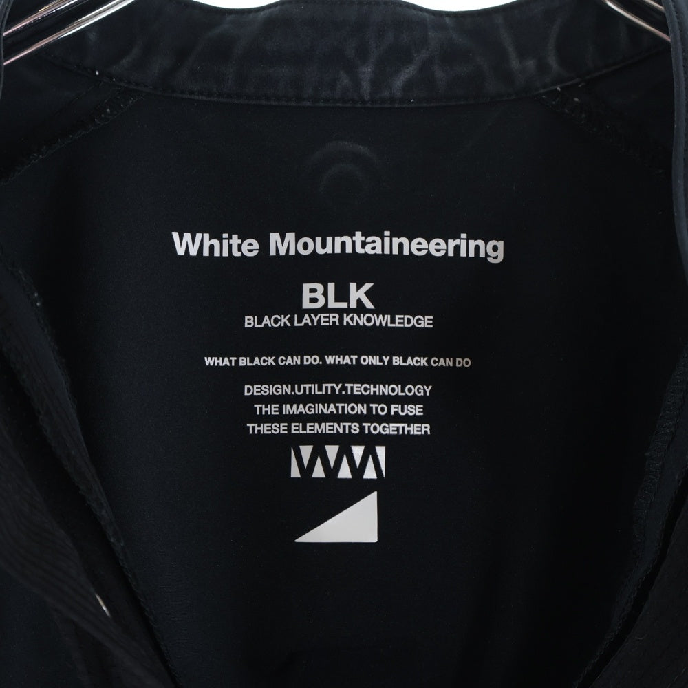 White Mountaineering(ホワイトマウンテニアリング) 25SS MID GUSSET SLEEVE WIDE SHIRT ミッド ガゼット スリーブ ワイド シャツ ブラック BK2571101