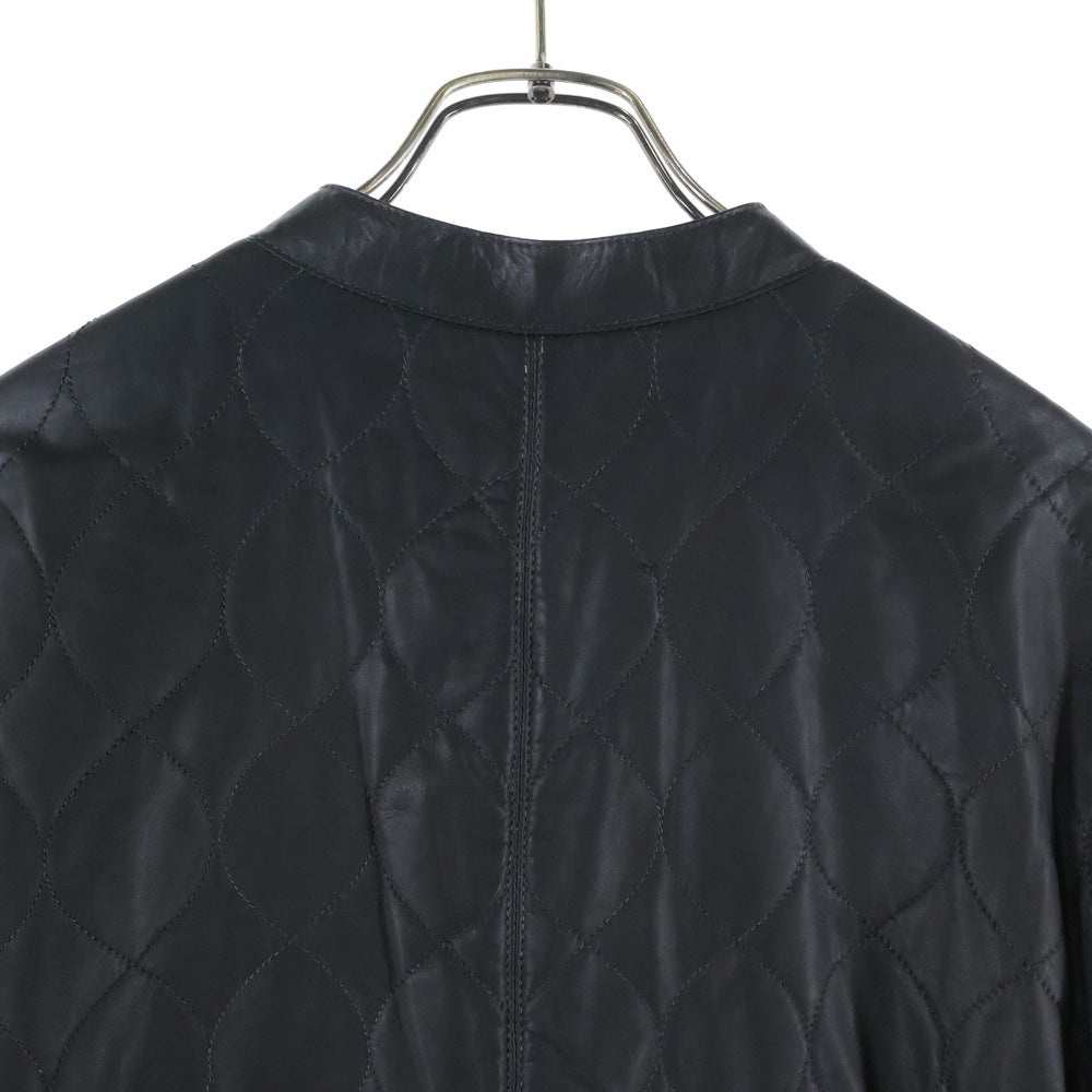 CHROME HEARTS(クロムハーツ) EZ RIDER ダガーハーフジップ キルティングレザージャケット イージーライダースジャケット ブラック