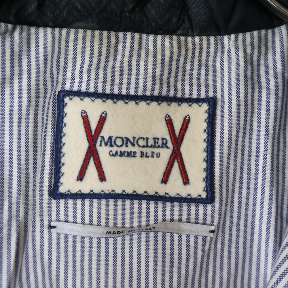 MONCLER GAMME BLEU(モンクレール・ガム・ブルー) GIUBBOTTO キルティング 総柄ダウンジャケット ネイビー A23914136801 68580