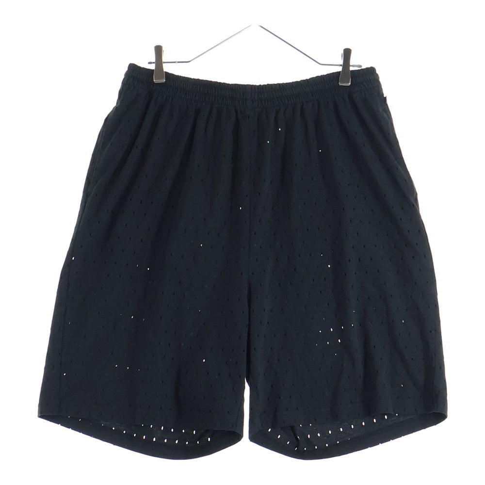 BALENCIAGA(バレンシアガ) Perforated shorts メッシュショートパンツ ブラック 674591 TMVD4