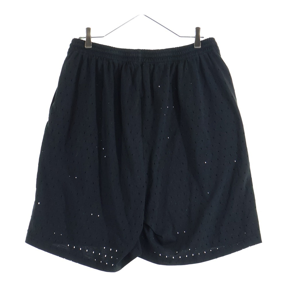 BALENCIAGA(バレンシアガ) Perforated shorts メッシュショートパンツ ブラック 674591 TMVD4