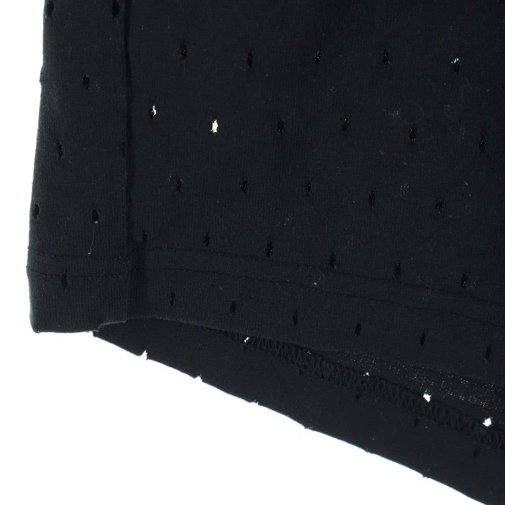 BALENCIAGA(バレンシアガ) Perforated shorts メッシュショートパンツ ブラック 674591 TMVD4