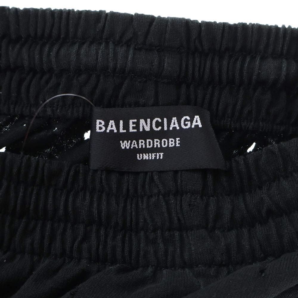 BALENCIAGA(バレンシアガ) Perforated shorts メッシュショートパンツ ブラック 674591 TMVD4