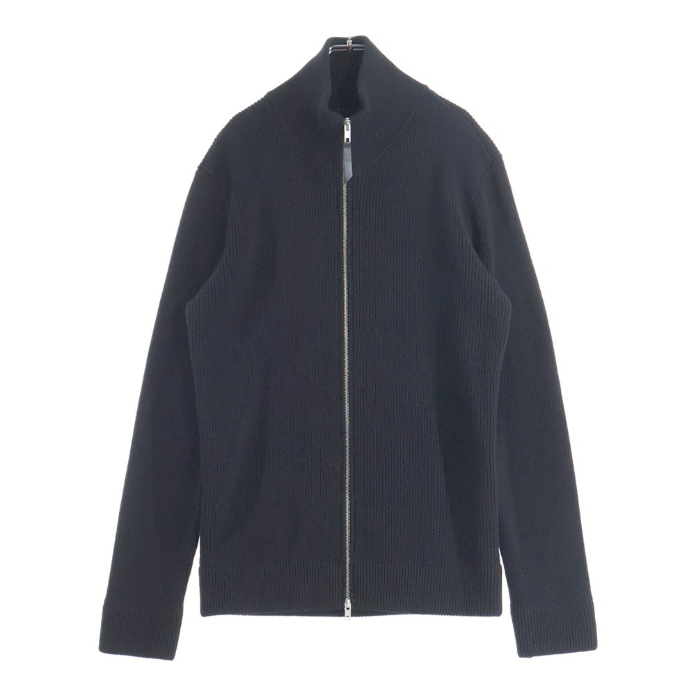 Maison Margiela(メゾンマルジェラ) 23AW COTTON WOOL DRIVERS KNIT コットンウール 7ゲージ ドライバーズニット ジップアップ ブラック SI1HA0013 S17781