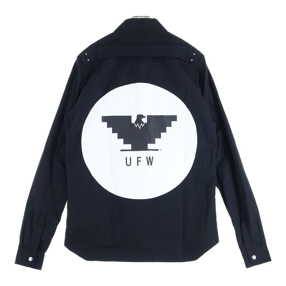 Rick Owens(リックオウエンス) 20SS Outetshirt オーバーサイズ長袖シャツ ブラック RR20S7729-TEEP9