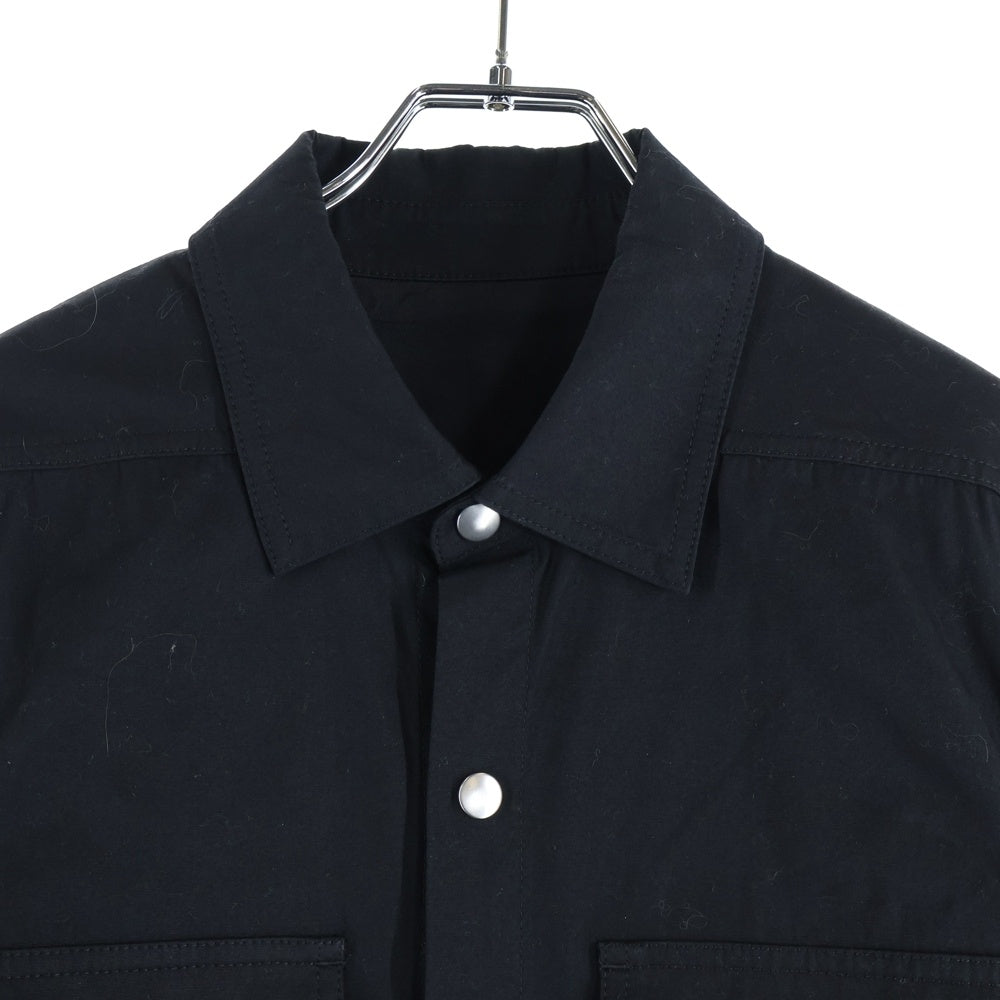 Rick Owens(リックオウエンス) 20SS Outetshirt オーバーサイズ長袖シャツ ブラック RR20S7729-TEEP9