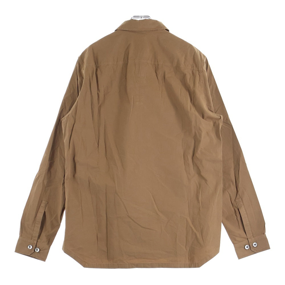 DRKSHDW(ダークシャドウ) Outershir オーバーサイズ長袖シャツ ブラウン DU01D1296-P
