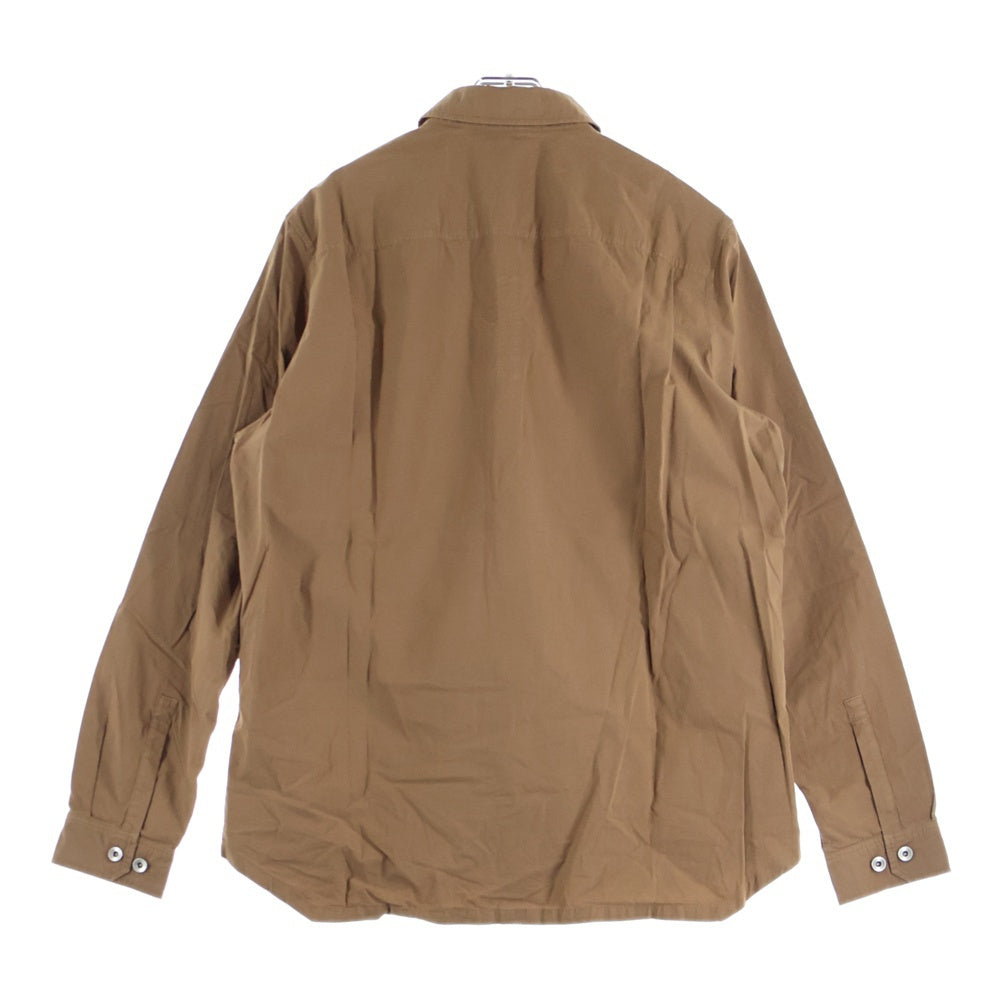 DRKSHDW(ダークシャドウ) Outershir オーバーサイズ長袖シャツ ブラウン DU01D1296-P