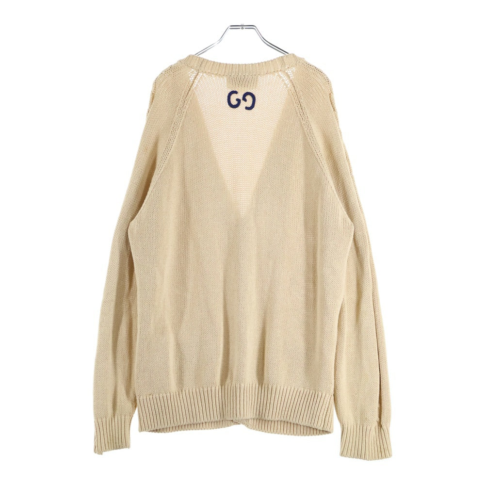 GUCCI(グッチ) 21AW CABLE KNIT CARDIGAN ケーブルニットカーディガン アイボリー 614723 XKBA3