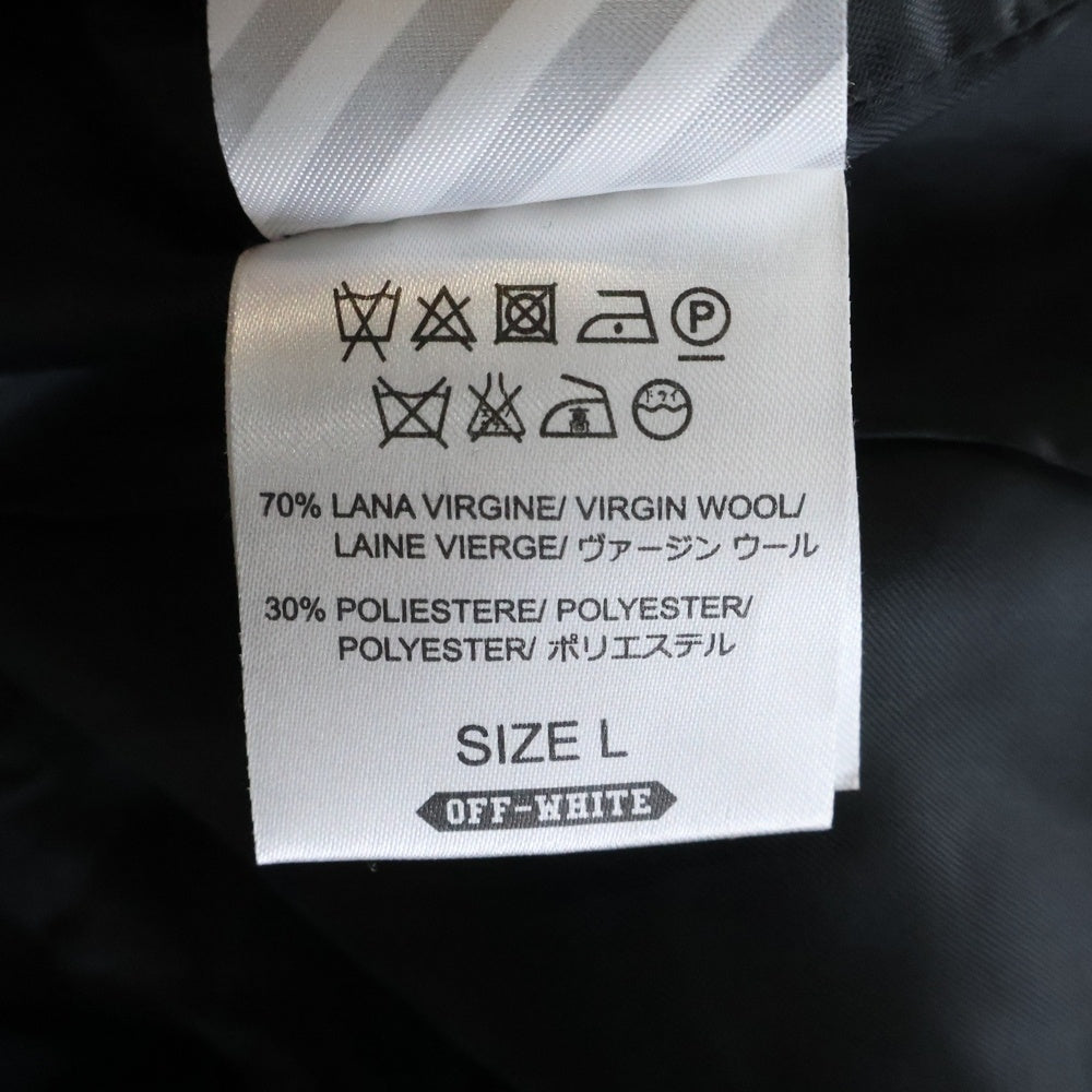 OFF-WHITE(オフホワイト) ドローコードデザイン ウールハーフパンツ ショートパンツ グレー OMCB003F150080340800