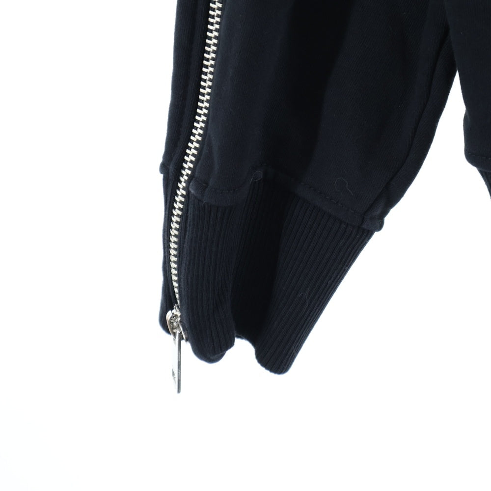 DIESEL(ディーゼル) サイドジップデザイン クルーネックスウェット ブラック