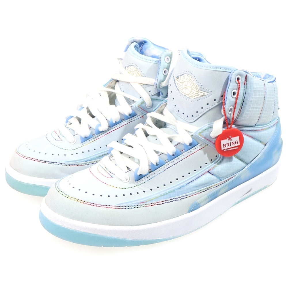NIKE(ナイキ) ×J.BALVIN AIR JORDAN2 RETRO SP DQ7691-419 Jバルビン エアジョーダン2 レトロ ハイカットスニーカー ブルー US8.5/26.5cm
