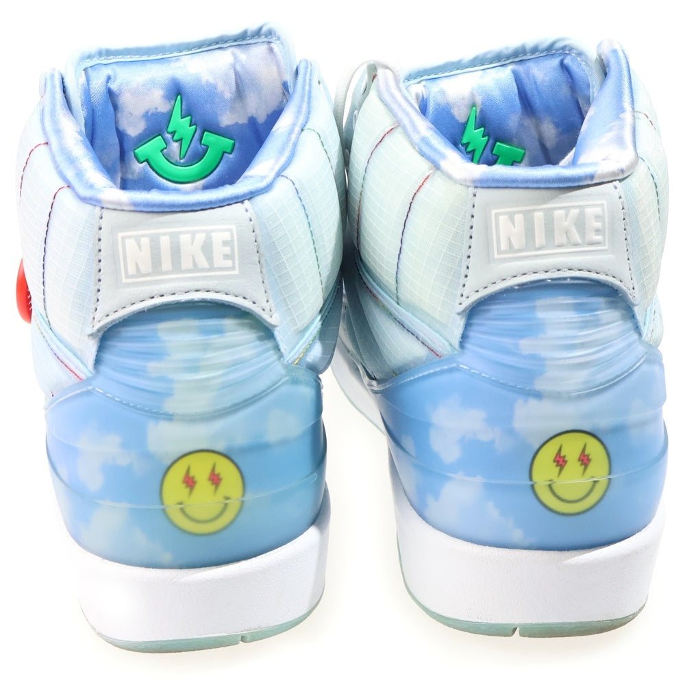 NIKE(ナイキ) ×J.BALVIN AIR JORDAN2 RETRO SP DQ7691-419 Jバルビン エアジョーダン2 レトロ ハイカットスニーカー ブルー US8.5/26.5cm