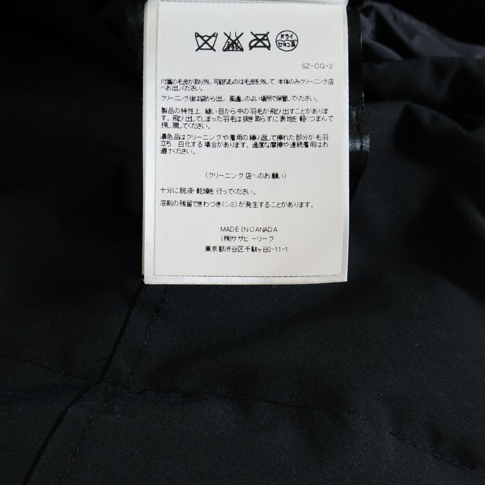 CANADA GOOSE(カナダグース) MACKENZIE PARKA マッケンジーパーカ ファーフーデッド ダウンジャケット コート ブラック 2302JL