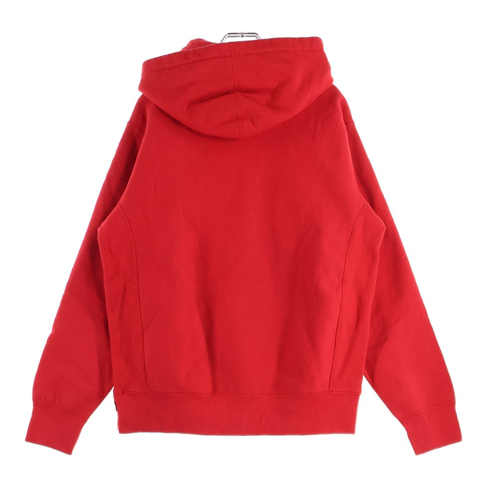 SUPREME(シュプリーム) 17AW Compact Logo Hooded Sweatshirt コンパクトロゴ 刺繍プルオーバースウェットパーカー フーディー レッド