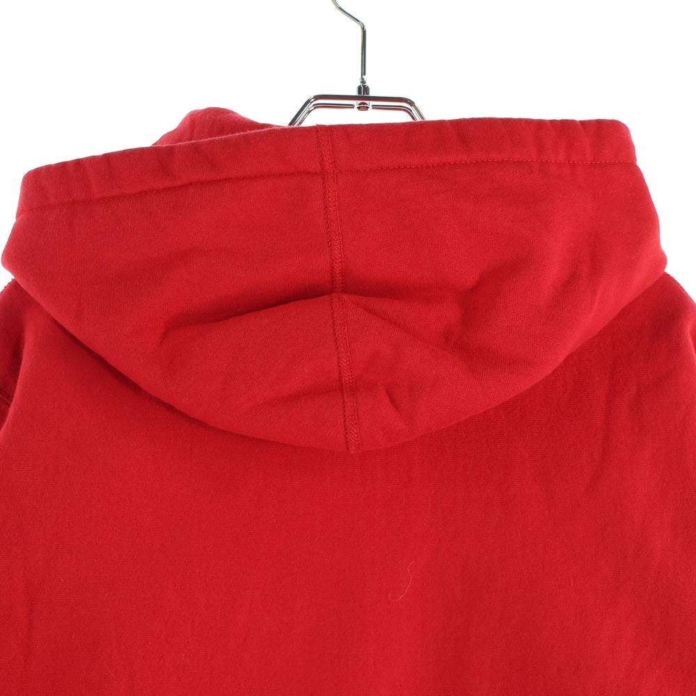 SUPREME(シュプリーム) 17AW Compact Logo Hooded Sweatshirt コンパクトロゴ 刺繍プルオーバースウェットパーカー フーディー レッド