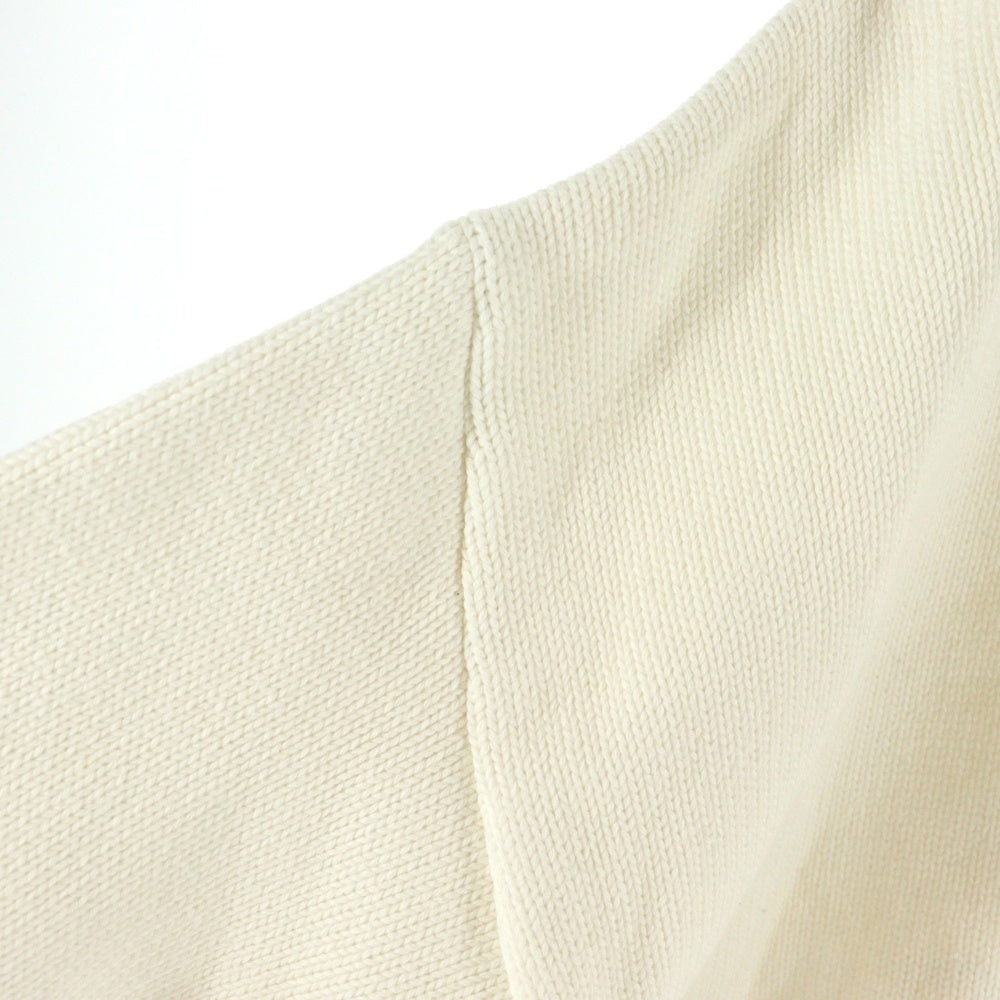 AMI Alexandre Mattiussi(アミアレクサンドルマテュッシ) Knit Sweater ハートロゴ刺繍 クルーネック ニットセーター アイボリー A20HK009.006