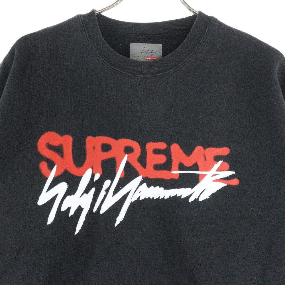 SUPREME(シュプリーム) 20AW ×Yohji Yamamoto Crewneck ヨウジヤマモト クルーネックスウェットトレーナー ブラック