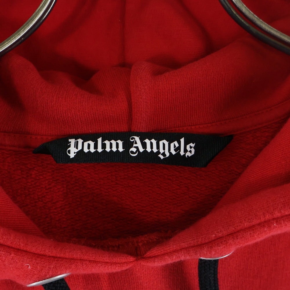 Palm Angels(パームエンジェルス) 20AW Spray Hoodie スプレーロゴ プルオーバースウェットパーカー フーディー レッド PMBB003F20FLE001