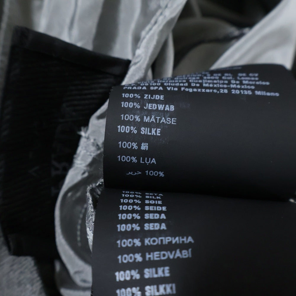 PRADA(プラダ) 22AW Nylon Jump Suit トライアングルロゴ ナイロンジャンプスーツ グレー SGC096
